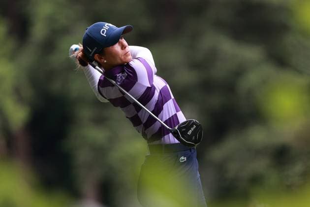 KPMG Women s PGA, Golf Herren Azahara Munoz of Spain tees off on the 11th hole during Day Three of the KPMG Women s PGA Championship at Sahalee Country Club in Sammamish, Washington, USA, on Saturday, June 22, 2024. Sammamish Washington United States  Copyright: xJorgexLemusx originalFilename:lemus-kpmgwome240622_npGSk.jpg
