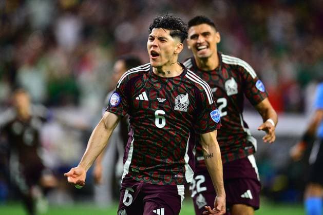 RECORD DATE NOT STATED Copa America USA 2024 Mexico vs Jamaica Gerardo Arteaga celebrates his goal 1-0 of Mexico during the game between Mexican national team, Nationalteam (Mexico) and Jamaica as part of the CONMEBOL Copa America USA 2024 group B, at NRG Stadium, on June 22, 2024 in Houston, Texas, United States. HOUSTON TEXAS UNITED STATES  Copyright: xAdrianxMaciasx 20240622215002_CA_GB_2024_MEX_JAM_ARTEAGA203