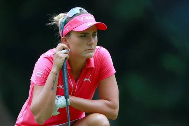 KPMG Women s PGA, Golf Herren Championship Lexi Thompson of Florida looks over the 15th green during the third round of the KPMG Women s PGA Championship at Sahalee Country Club on Saturday, June 22, 2024 in Sammamish, Washington. Sammamish Washington United States  Copyright: xAmyxLemusx originalFilename:lemus-kpmgwome240622_npKmB.jpg