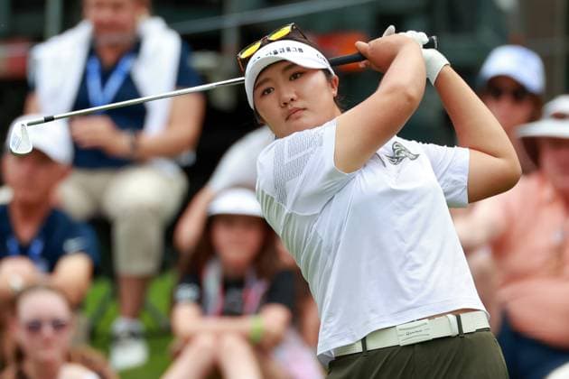 KPMG Women s PGA, Golf Herren Championship Haeran Ryu of Republic of Korea hits from the 17th tee during the third round of the KPMG Women s PGA Championship at Sahalee Country Club on Saturday, June 22, 2024 in Sammamish, Washington. Sammamish Washington United States  Copyright: xAmyxLemusx originalFilename:lemus-kpmgwome240622_nppx6.jpg