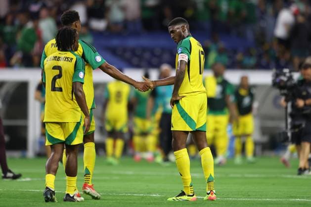 June 22, 2024, Houston, Houston, Tx, USA: Damion Lowe of Jamaica reacts after the game during a match between Mexico and Jamaica as part of group B of CONMEBOL Copa America 2024 at NRG Stadium on June 22, 2024 in Houston, USA. ( PxImages) Houston USA - ZUMAp175 20240622_zsa_p175_006 Copyright: xAlejandroxSalazarx