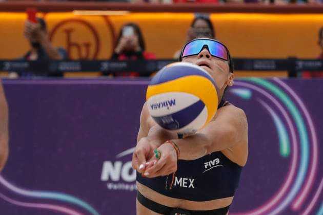 June 22, 2024, Tlaxcala, Ciudad de Mexico, Mexico: Atenas Gutierrez 1 of Team Mexico competes against Team Costa Rica during the Women s quarter finals match of Norceca 2024 Beach volleyball, Beachvolleyball Olympic Qualification Tournament . Team Mexico defeats Team Costa Rica 2 sets to 0. on June 22, 2024 in Tlaxcala, Mexico. Tlaxcala Mexico - ZUMAe321 20240622_zsa_e321_062 Copyright: xEssenexHernandez xEyepixxGroupx