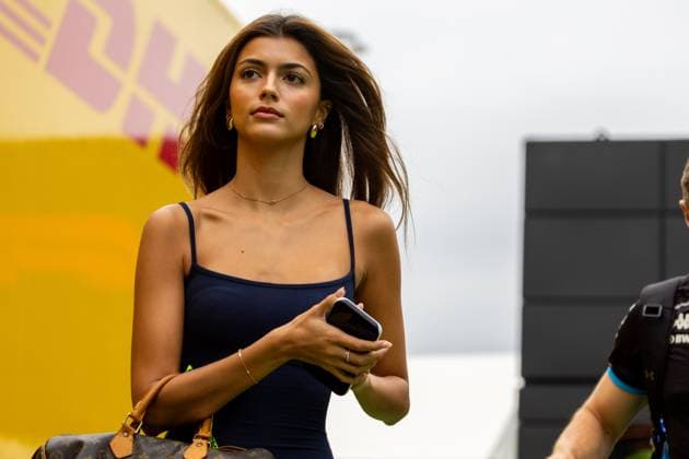 BARCELONA, SPAIN - JUNE 23: Kika Gomez, girlfriend of Pierre Gasly (10) of France and team BTW Alpine F1 Team before the Formula 1 Spanish Grand Prix on Sunday, June 23, 2024 at the Circuit De Catalunya in Barcelona, Spain. (Photo by Bob Kupbens Icon Sportswire) AUTO: JUN 23 F1 Spanish Grand Prix EDITORIAL USE ONLY Icon240623044