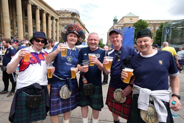 EURO 2024, Scotland - Hungary, Fans before the match