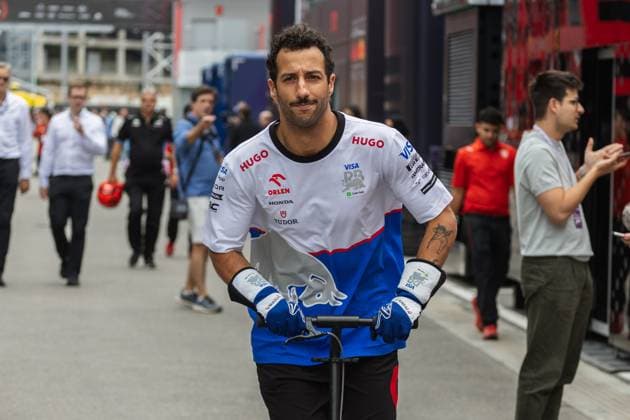 Circuit de Catalunya, Barcelona, Spain. 23.June.2024; Daniel Ricciardo of Australia and Visa Cash App RB Formula One Team during Formula One Spanish Grand Prix  (257368980)