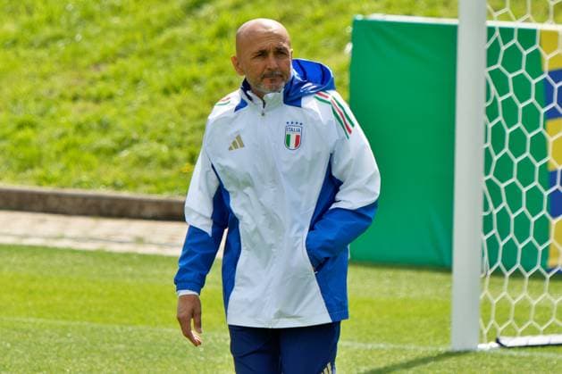 Luciano Spalletti head coach of Italy during UEFA EURO, EM, Europameisterschaft,Fussball 2024 - Italy training session, UEFA European Football Championship in Iserlohn, Germany, June 23 2024  Copyright: xx xx IPA_Agency_IPA47397917