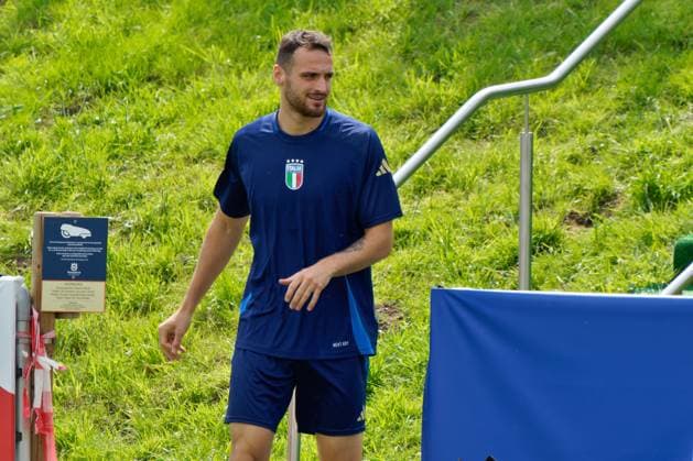 Federico Gatti of Italy during UEFA EURO, EM, Europameisterschaft,Fussball 2024 - Italy training session, UEFA European Football Championship in Iserlohn, Germany, June 23 2024  Copyright: xx xx IPA_Agency_IPA47397921