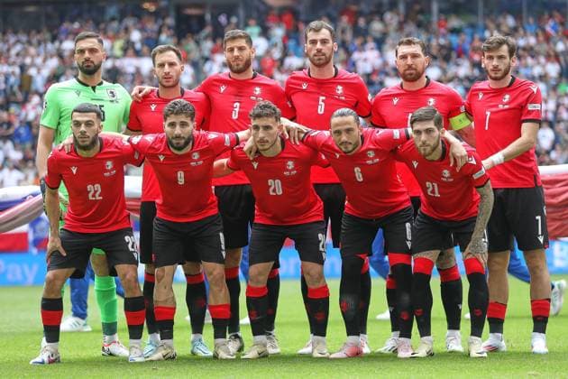Hamburg, Germany, 22 06 2024 Volksparkstadion European Football Championship 2024, Group F, Georgia Czech Republic Team photo of the Georgian national team Copyright: xdtsxNachrichtenagenturx dts_41436