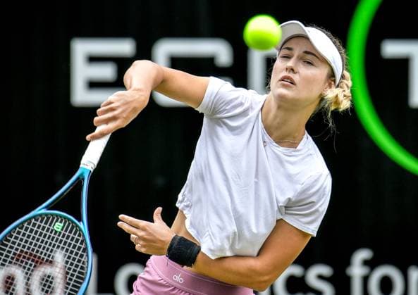 Sport Tennis, WTA Tournament in Berlin 23 06 2024, xdanx, Sport Tennis,WTA Tournament in Berlin Final, v l Anna Nikolayevna Kalinskaya in action Berlin Steffi Graf Stadium Berlin Germany EN Copyright: xDanielxLakomskix