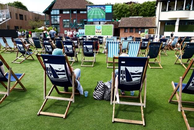 A general view during day two. Rothesay International Eastbourne, Day 1, Tennis, Devonshire Park, Eastbourne, UK - 23 June 2024  Copyright: xJamesxMarsh Shutterstockx 14548083o