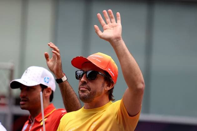 23 06 2024, xrarjax, Motorsport FIA Formula 1, Spanish Grand Prix emspor, v l driver parade Fernando Alonso Aston Martin starting number 14 Barcelona