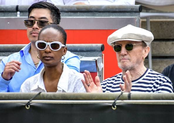 Sport Tennis, WTA Tournament in Berlin 23 06 2024, xdanx, Sport Tennis,WTA Tournament in Berlin Final, f l Partner Lindiwe Suttle and Marius Mueller Westernhagen watch the WTA Tournament in Berlin with excitement Berlin Steffi Graf Stadium Berlin Germany EN Copyright: xDanielxLakomskix
