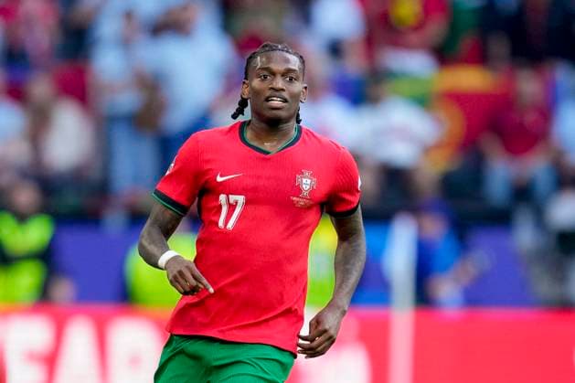 Rafael Leao (Portugal) , UEFA EURO, EM, Europameisterschaft,Fussball 2024 - Group F, nogi, Turkey vs Portugal, BVB Stadium Dortmund, June 22, 2024, Dortmund, Germany.