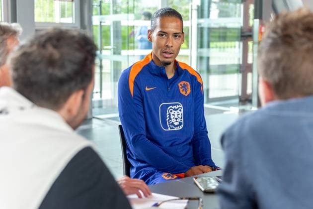 EURO 2024, Netherlands national team, Virgil van Dijk on the media panel