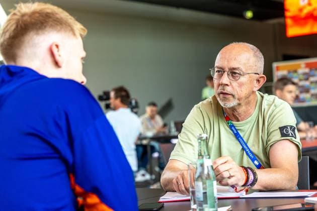 2024-06-23 Media Table Session Netherlands WOLFSBURG, GERMANY - JUNE 23: Willem Visser during the media table sessions at Autostadt on June 23, 2024 in Wolfsburg, Germany. (Photo by Peter Lous BSR Agency) Wolfsburg Germany Content not available for redistribution in The Netherlands directly or indirectly through any third parties. Copyright: xBSRxAgencyx