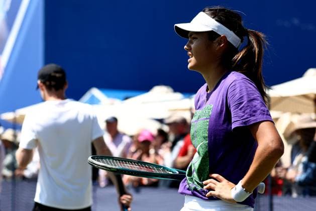 Emma Raducanu of Great Britain during a practice session. Rothesay International Eastbourne, Day 2, Tennis, Devonshire Park, Eastbourne, UK - 23 June 2024  Copyright: xJamesxMarsh Shutterstockx 14548083ag
