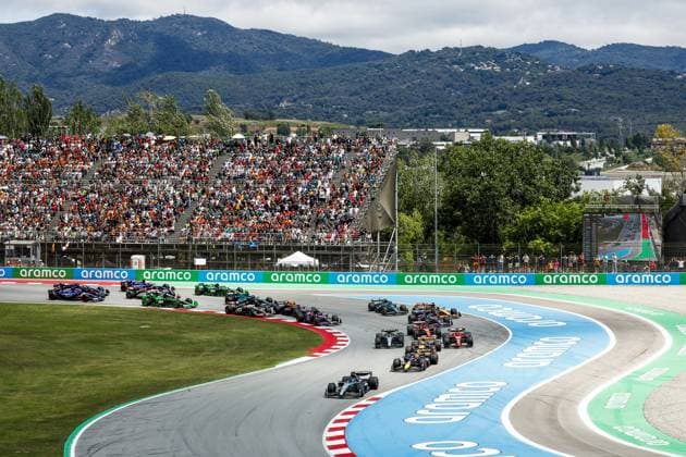 MONTMELO - Drivers during the Formula 1 Grand Prix of Spain at the Circuit de Catalunya. ANP SEM VAN DER WAL xVIxANPxSportx xxANPxIVx 501853657 originalFilename: 501853657.jpg