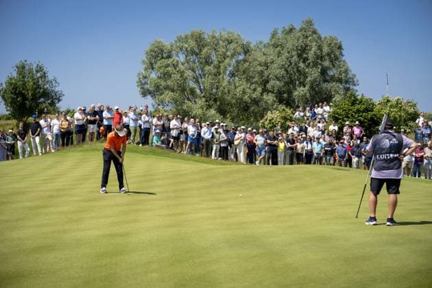 BADHOEVEDORP - Joost Luiten during the last day of the 104th edition of the KLM Open golf at The International golf course near Amsterdam. ANP SANDER KONING xVIxANPxSportx xxANPxIVx 501854136 originalFilename: 501854136.jpg