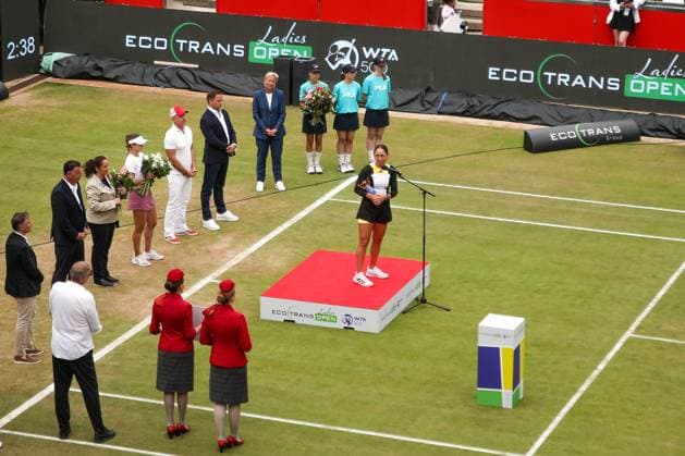 2024.06.23 Berlin Olympiastadion Tenis Ecotrans Ladies Open 2024 WTA, Tennis Damen 500 Tournament Jessica Pegula - Anna Kalinskaya N z final single kibice doping Jessica Pegula win zwyciestwo wygrana winner Foto Szymon Gorski PressFocus 2024.06.23 Berlin Olympiastadion Tennis Ecotrans Ladies Open 2024 WTA 500 Tournament Jessica Pegula - Anna Kalinskaya final single kibice doping Jessica Pegula win zwyciestwo wygrana winner Credit: Szymon Gorski PressFocus NEWSPIX.PL --- Newspix.pl  20240623PF_SG075