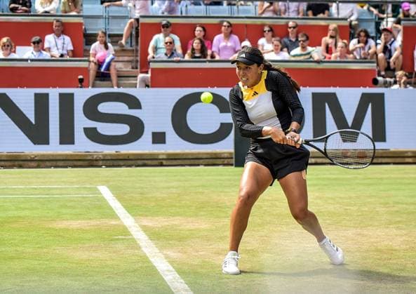 Sport Tennis, WTA Tournament in Berlin 23 06 2024, xdanx, Sport Tennis,WTA Tournament in Berlin Final, v l Jessica Pegula USA in action Berlin Steffi Graf Stadion Berlin Germany DE Copyright: xDanielxLakomskix