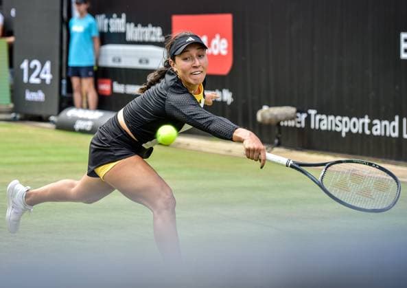 Sport Tennis, WTA Tournament in Berlin 23 06 2024, xdanx, Sport Tennis,WTA Tournament in Berlin Final, v l Jessica Pegula USA in action Berlin Steffi Graf Stadion Berlin Germany DE Copyright: xDanielxLakomskix