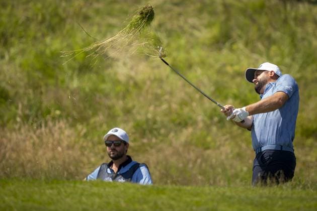 BADHOEVEDORP - Matthew Baldwin (ENG) during the last day of the 104th edition of the KLM Open golf at The International golf course near Amsterdam. ANP SANDER KONING xVIxANPxSportx xxANPxIVx 501855605 originalFilename: 501855605.jpg