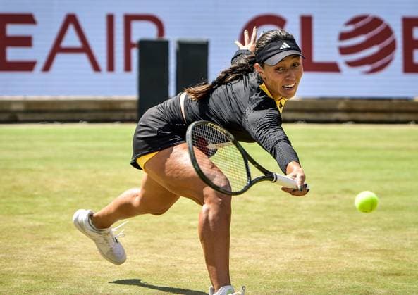 Sport Tennis, WTA Tournament in Berlin 23 06 2024, xdanx, Sport Tennis,WTA Tournament in Berlin Final, v l Jessica Pegula USA in action Berlin Steffi Graf Stadion Berlin Germany DE Copyright: xDanielxLakomskix
