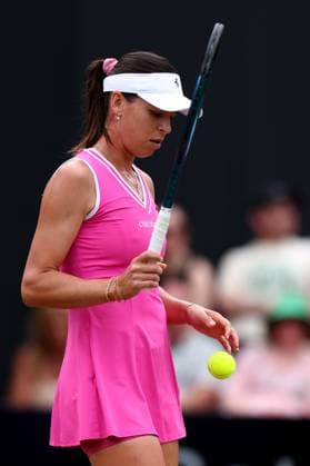 23rd June 2024; Edgbaston Priory Club, Birmingham, England: Rothesay Tennis Classic Birmingham, Day 7; Ajla Tomljanovic (AUS) during her womens singles final match against Yulia Putintseva (KAZ)  ActionPlus12659281 ShaunxBrooks