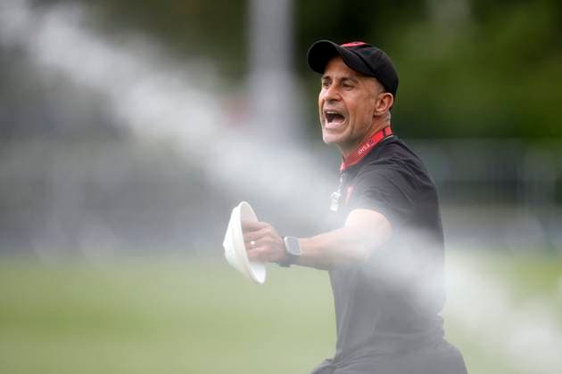 Albania s head coach Sylvio Mendes Sylvinho leads a training session held in Kaiserau, Germany, 23 June 2024. Albania will face Spain in their Euro2024 soccer match on 24 June. Training session of Spain !ACHTUNG: NUR REDAKTIONELLE NUTZUNG!  Copyright: xAlbertoxEstevezx GRAF5736 20240623-55013954302_1