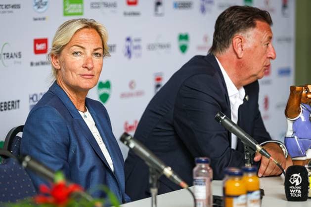 Final press conference Barbara Rittner Tournament Director ecotrans Ladies Open and Edwin Weindorfer CEO of the e motion group , ecotrans Ladies Open 2024, Berlin, LTTC Rot Weiß , 23 06 2024, Copyright: xClaudioxGärtnerx