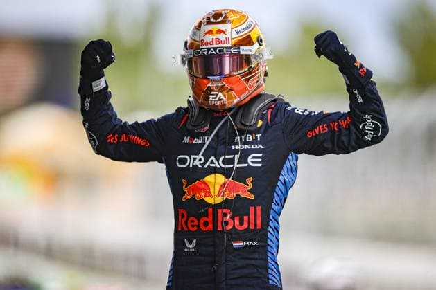 VERSTAPPEN Max (ned), Red Bull Racing RB20, portrait during the Formula 1 Aramco Gran Premio de Espana 2024, 10th round of the 2024 Formula One World Championship, WM, Weltmeisterschaft from June 21 to 23, 2024 on the Circuit de Barcelona-Catalunya, in Montmeló, Spain - F1 - SPANISH GRAND PRIX 2024 DPPI Panoramic  240623_R10_SPAGNA_DP_XB3_1611_