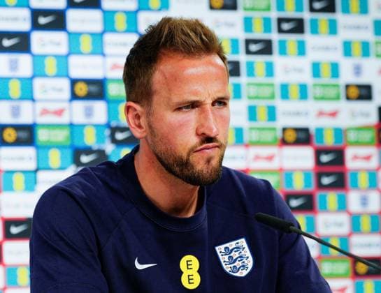 England Captain Harry Kane press conference, PK, Pressekonferenz England Press Conference, UEFA European Championship, EM, Europameisterschaft 2024, Group C, Football, Spa & Golf Resort Weimarer Land, Blankenhain, Germany, 23 Jun 2024 EDITORIAL USE ONLY No use with unauthorised audio, video, data, fixture lists, club league logos or live services. Online in-match use limited to 120 images, no video emulation. No use in betting, games or single club league player publications. Copyright: xDavexShopland Shutterstockx 14548020aq
