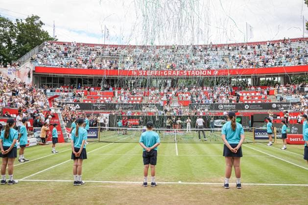 Award ceremony 2024 at the Steffi Graf Stadium, ecotrans Ladies Open 2024, Berlin, LTTC Rot Weiß , 23 06 2024, Copyright: xClaudioxGärtnerx