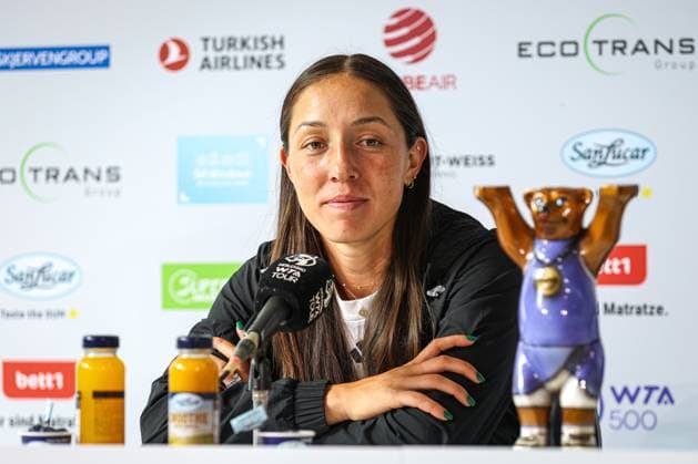 Jessica Pegula USA press conference, ecotrans Ladies Open 2024, Berlin, LTTC Rot Weiß , 23 06 2024, Copyright: xClaudioxGärtnerx