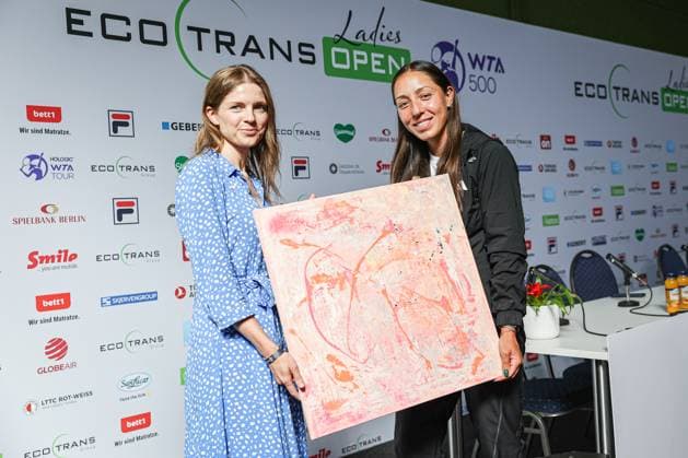 Jessica Pegula USA press conference, ecotrans Ladies Open 2024, Berlin, LTTC Rot Weiß , 23 06 2024, Copyright: xClaudioxGärtnerx
