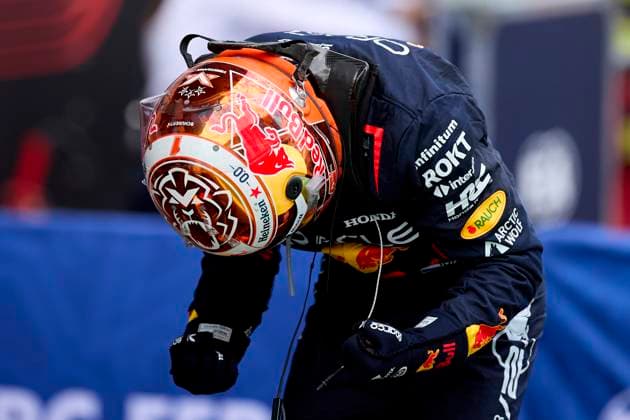 F1 Grand Prix of Spain - Race Race winner Max Verstappen of the Netherlands and Oracle Red Bull Racing celebrates in parc ferme during the F1 Grand Prix of Spain at Circuit de Barcelona-Catalunya on June 23, 2024, in Barcelona, Spain. Barcelona Circuit de Barcelona-Catalunya Catalunya Spain RL_GPF1ESP24_01188 Copyright: xRicardoxLarreinax