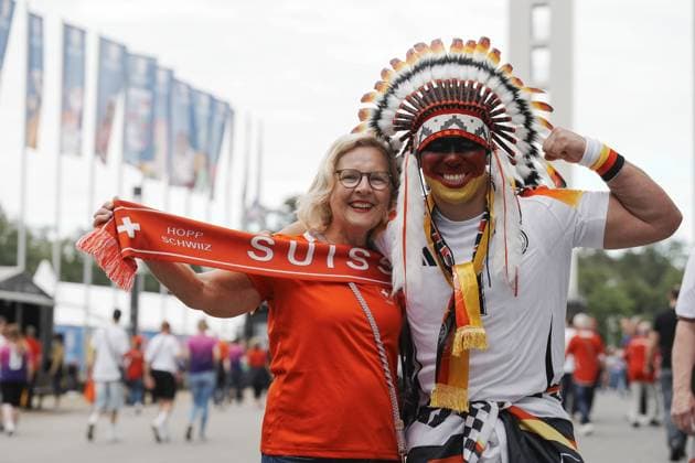 EURO 2024, Switzerland - Germany, Fans before the match