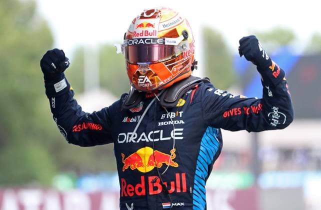 F1 Grand Prix of Spain Max Verstappen is celebrating his victory in the Formula 1 Aramco Spanish Grand Prix, held at the Barcelona Catalunya circuit, in Barcelona, Spain, on June 23, 2024. Barcelona Barcelona Spain  Copyright: xUrbanandsportx originalFilename:urbanandsport-formula1240623_npYeZ.jpg