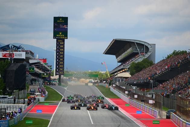 F1 Grand Prix of Spain The race of the Spanish GP, the 10th round of the Formula 1 World Championship, WM, Weltmeisterschaft 2024, is starting in Circuit de Catalunya, Montmelo, Catalunya, Spain, on June 23, 2024. Montemelo Catalunya Spain  Copyright: xAndreaxDiodatox originalFilename:diodato-notitle240623_npVu8.jpg