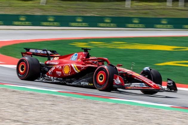 23rd June 2024; Circuit de Barcelona-Catalunya, Barcelona, Spain; Formula 1 Spanish Grand Prix 2023; Race Day; Charles Leclerc of the Scuderia Ferrari driving the SF24  ActionPlus12659336 PabloxGuillen
