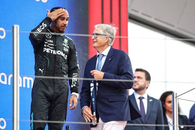 Carmelo Sanz de Barros - FIA Senate President podium during the Formula 1 Aramco Gran Premio de Espana 2024, 10th round of the 2024 Formula One World Championship, WM, Weltmeisterschaft from June 21 to 23, 2024 on the Circuit de Barcelona-Catalunya, in Montmeló, Spain - F1 - SPANISH GRAND PRIX 2024 DPPI Panoramic  240623_R10_SPAGNA_DP_XB3_1877