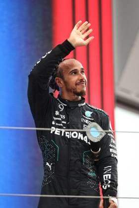 HAMILTON Lewis (gbr), Mercedes AMG F1 Team W15, portrait podium during the Formula 1 Aramco Gran Premio de Espana 2024, 10th round of the 2024 Formula One World Championship, WM, Weltmeisterschaft from June 21 to 23, 2024 on the Circuit de Barcelona-Catalunya, in Montmeló, Spain - F1 - SPANISH GRAND PRIX 2024 DPPI Panoramic  240623_R10_SPAGNA_DP_XB3_2048