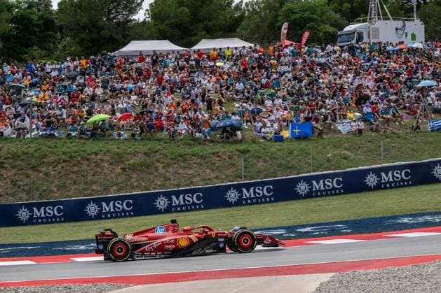 NÃ?Â°16 Charles Leclerc MC Scuderia Ferrari during FORMULA 1 ARAMCO GRAN PREMIO DE ESPANA 2024 - Race, Formula 1 Championship in Barcelona, Spain, June 23 2024  Copyright: xx xx IPA_Agency_IPA47406961