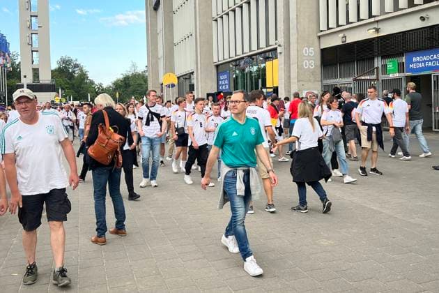 Fans at Frankfurt Stadium Frankfurt 23 06 2024 Germany vs Switzerland, EURO2024 M25, Group A, EM Arena Frankfurt