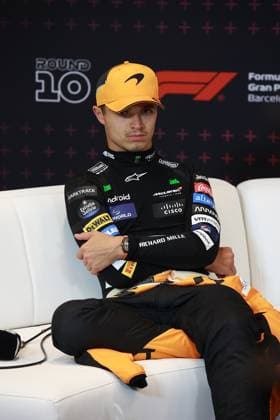 23 06 2024, Circuit de Catalunya, Barcelona, Formula 1 Aramco Grand Prix of Spain 2024 , in the picture press conference with Lando Norris GBR , McLaren F1 Team Defodi 506 20240623 hbr 6351 Defodi-506