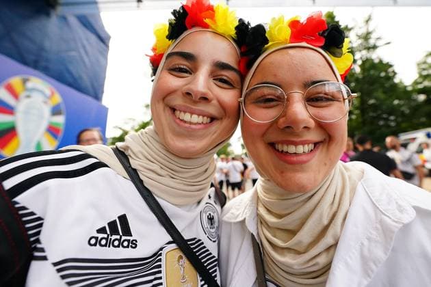 Germany s supporters during the Euro 2024 soccer match between Switzerland and Germany at the Frankfurt Arena , Frankfurt , Germany - Sunday 23 June 2024. - Soccer .  Copyright: xSpada LaPressex