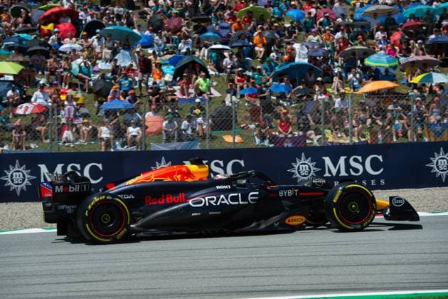Barcelona: 1 Max Verstappen (NDL) ASTON MARTIN ORACLE REDBULL RACING during FP3 of F1 ARAMCO GRAND PRIX OF SPAIN 2024 from 21 to 24 of june @FOTO RACINGPICTURE during FORMULA 1 ARAMCO GRAN PREMIO DE ESPANA 2024 - Race, Formula 1 Championship in Barcelona, Spain, June 23 2024 F1 2024: Spanish Grand Prix: Verstappen Wins  - ZUMAp169 20240623_zsa_p169_050 Copyright: xIPAx