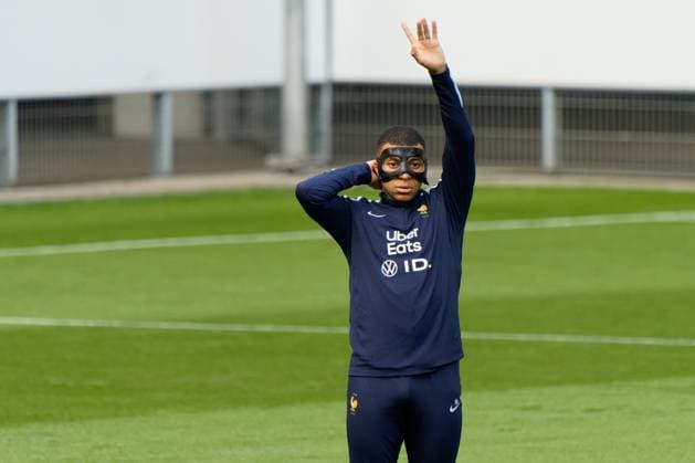 Kylian Mbappe of France during the training session at the Home Deluxe Arena in Paderbon, Germany on 23 June 2024. during UEFA EURO, EM, Europameisterschaft,Fussball 2024 - France training session, UEFA European Football Championship in Leipzig, Germany, June 23 2024  Copyright: xx xx IPA_Agency_IPA47408757