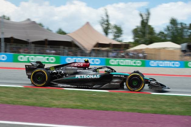 Formula 1 Championship - FORMULA 1 ARAMCO GRAN PREMIO DE ESPANA 2024 - Race 44 Lewis Hamilton (GBR) MERCEDES-AMG PETRONAS F1 TEAM during the race of the F1 ARAMCO GRAND PRIX OF SPAIN 2024 from 21 to 24 of june @FOTO RACINGPICTURE during FORMULA 1 ARAMCO GRAN PREMIO DE ESPANA 2024 - Race, Formula 1 Championship in Barcelona, Spain, June 23 2024 Barcelona Spain  Copyright: xIPAxSport ABACAx