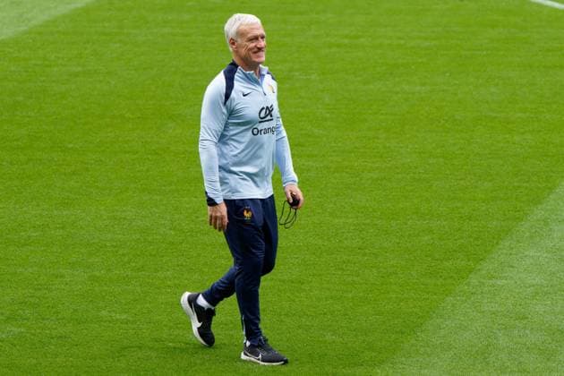 Didier Deschamps head coach of France during the training session at the Home Deluxe Arena in Paderbon, Germany on 23 June 2024. during UEFA EURO, EM, Europameisterschaft,Fussball 2024 - France training session, UEFA European Football Championship in Leipzig, Germany, June 23 2024  Copyright: xx xx IPA_Agency_IPA47408803